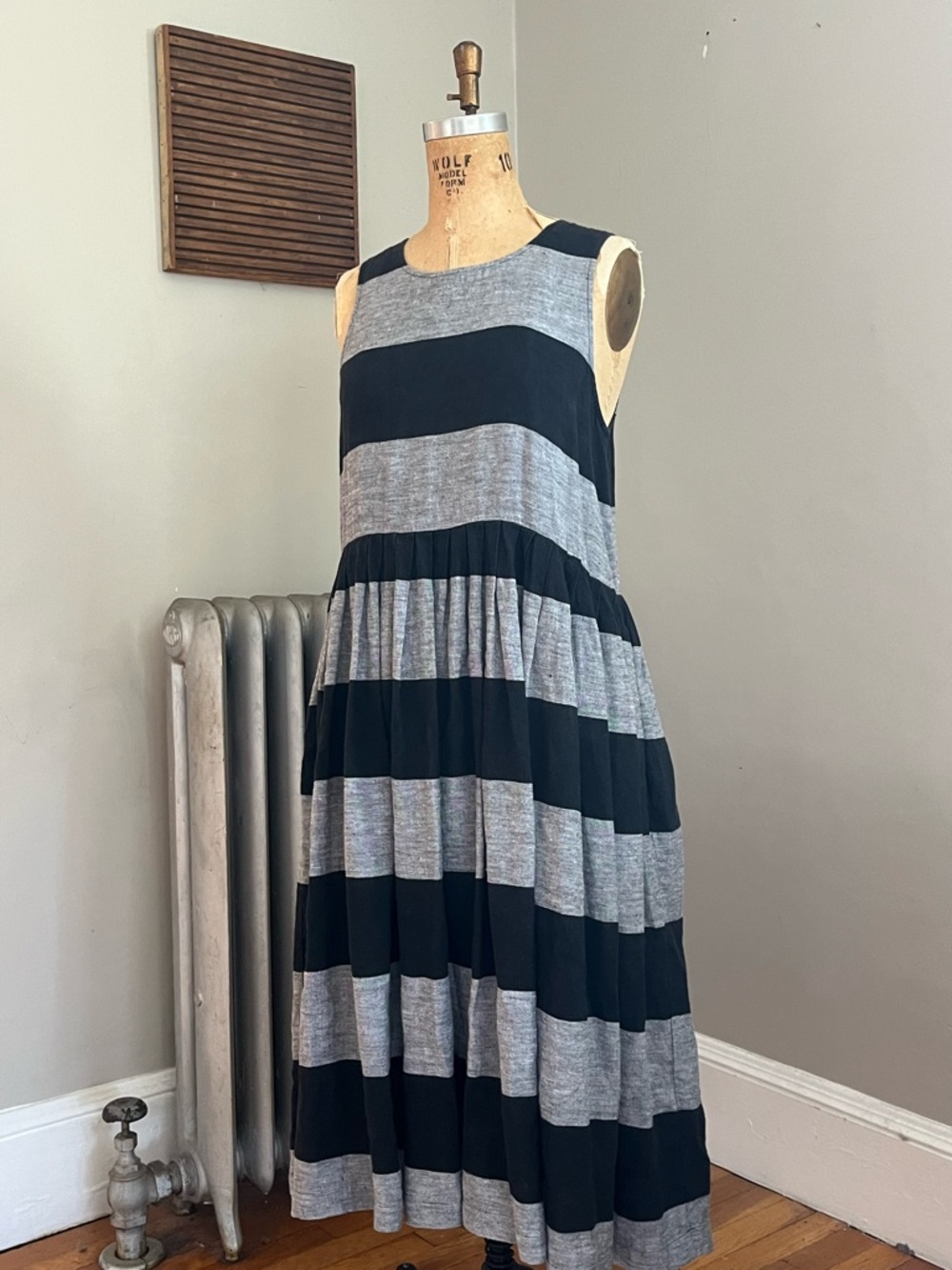 Le Vestiaire de Jeanne Striped Linen Dress